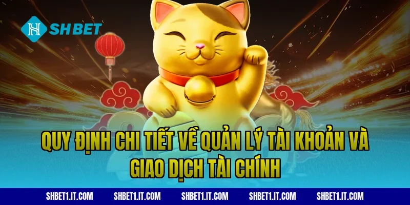 Quy định chi tiết về quản lý tài khoản và giao dịch tài chính